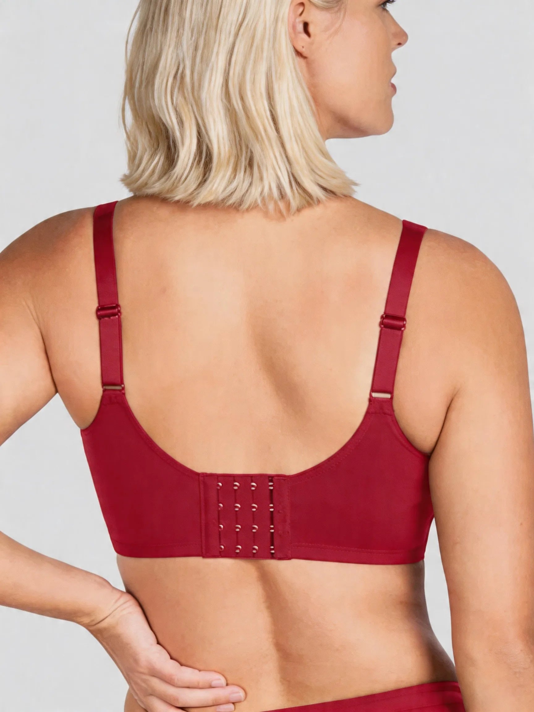 Seamless Full Coverage Minimizer Bra with Back Smoothing Support