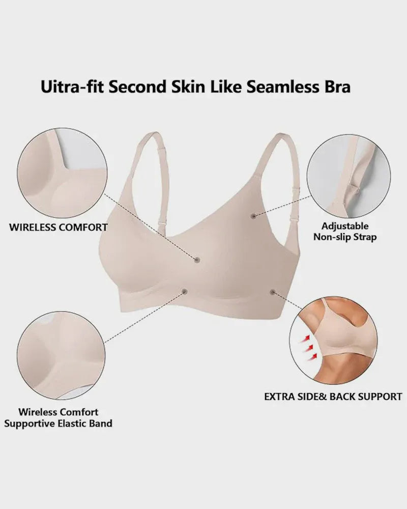 Seamless Jelly Strip Wireless Bra with Natural Sculpting Lift