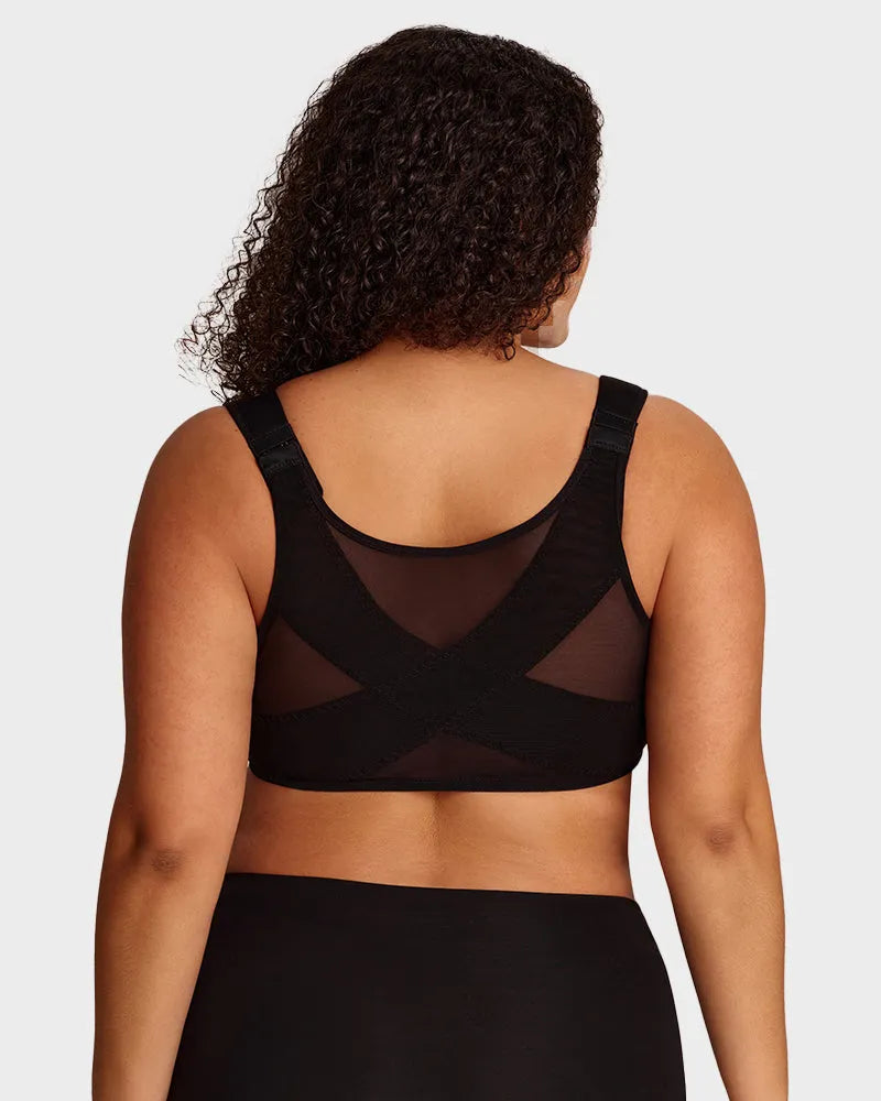 Front Snap Plunge Bra Underwire Unlined with Back Support