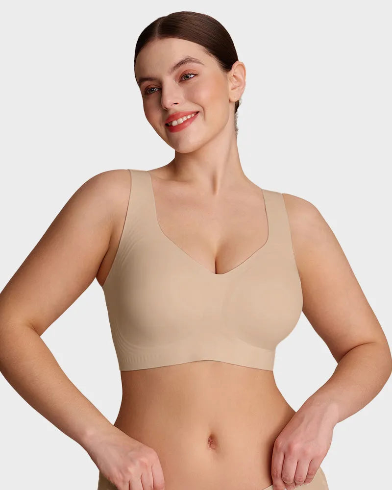 Wire-Free Lifting Antibacterial Jelly Wireless T-Shirt Bra