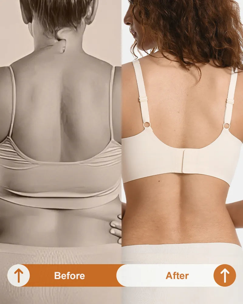 V Neck Jelly Bra with Back Clasp