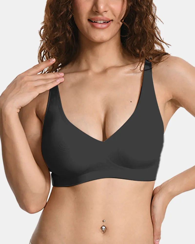 V Neck Jelly Bra with Back Clasp