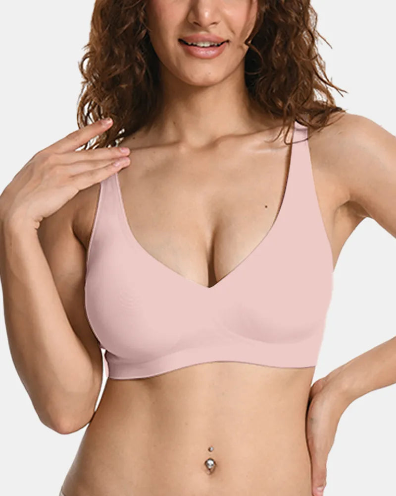 V Neck Jelly Bra with Back Clasp