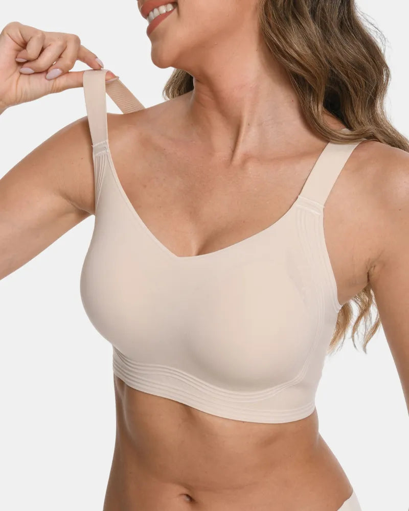 Wireless Push Up Jelly Bra Full Coverage No Underwear Seamless
