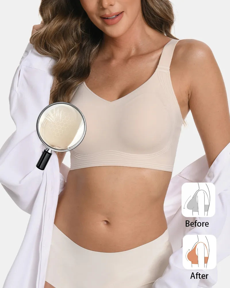 Wireless Push Up Jelly Bra Full Coverage No Underwear Seamless