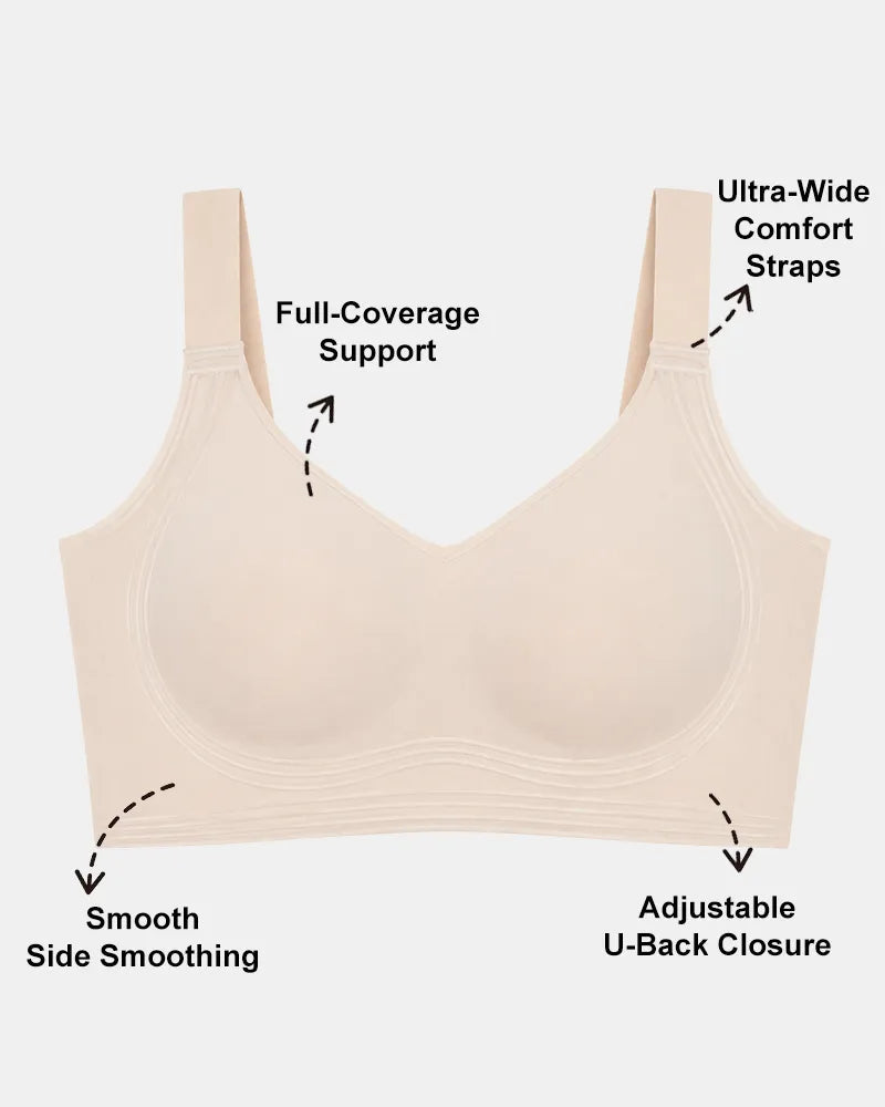 Wireless Push Up Jelly Bra Full Coverage No Underwear Seamless