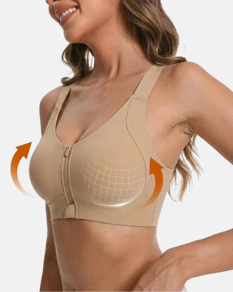 Wireless Front Zipper Bra