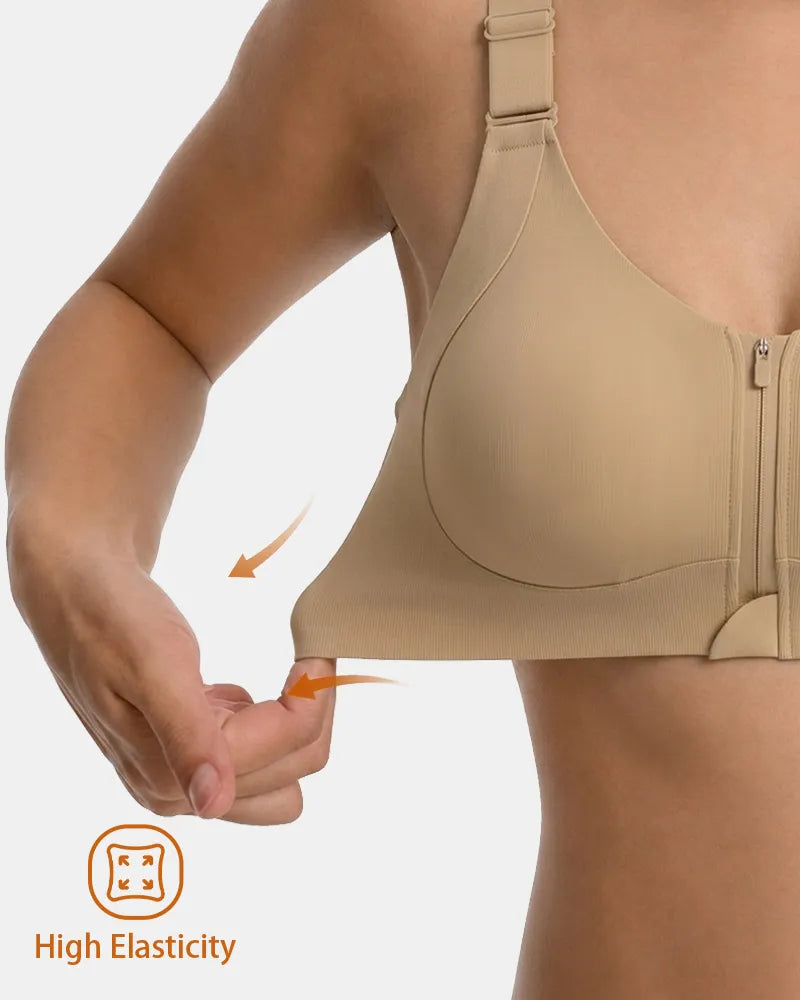 Wireless Front Zipper Bra