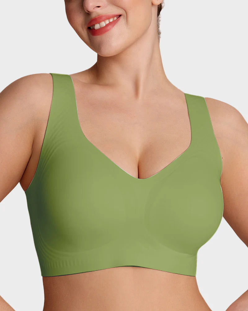 Wire-Free Lifting Antibacterial Jelly Wireless T-Shirt Bra