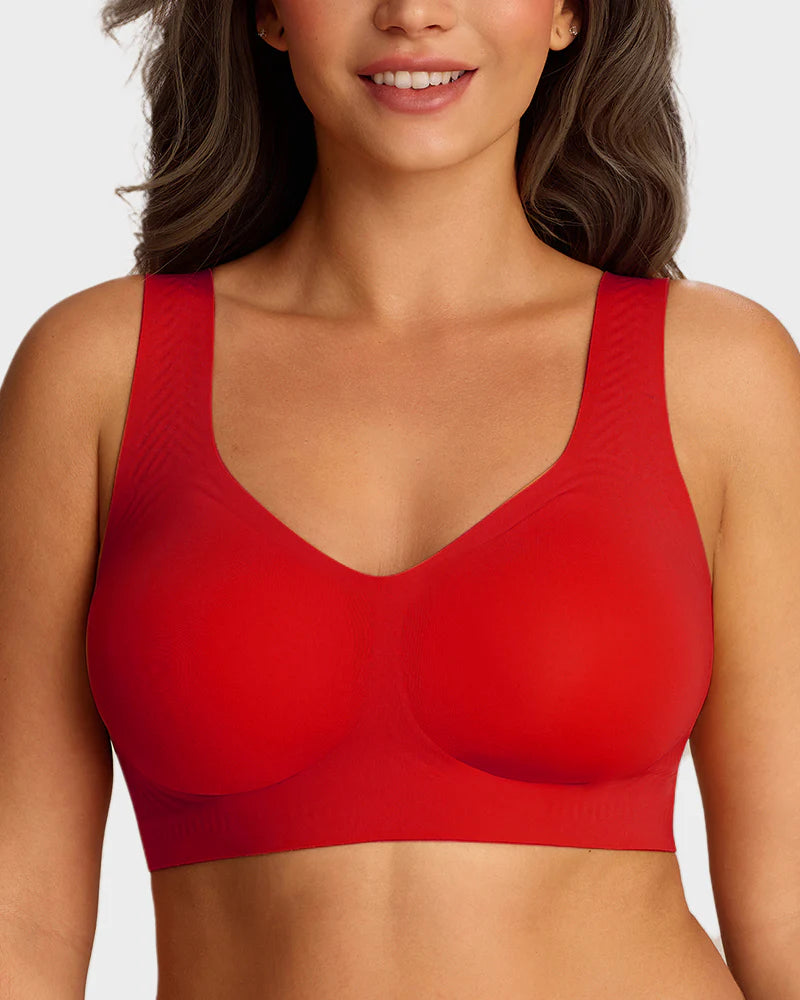 Wire-Free Lifting Antibacterial Jelly Wireless T-Shirt Bra