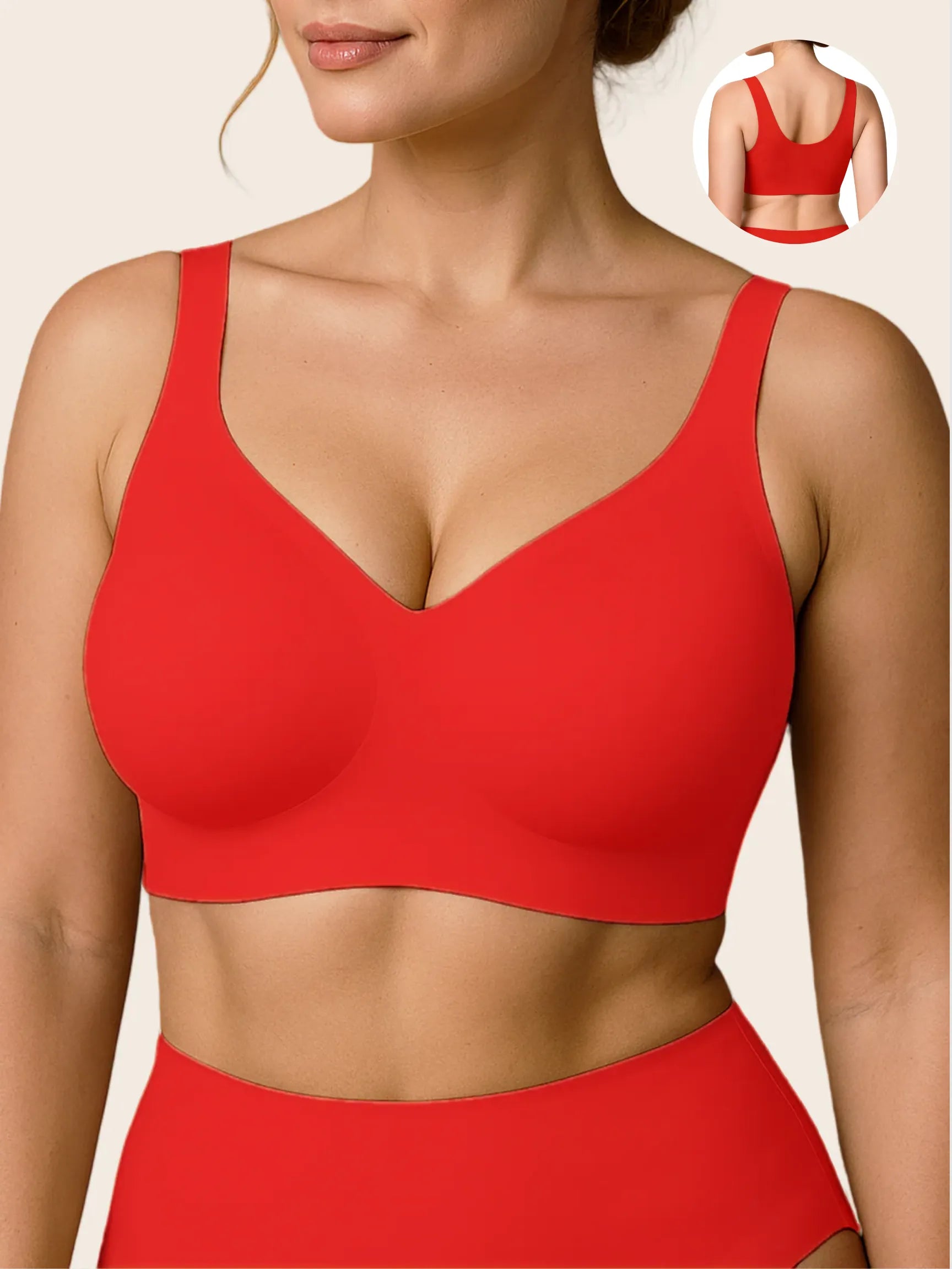 Wire-Free Lifting Antibacterial Jelly Wireless T-Shirt Bra