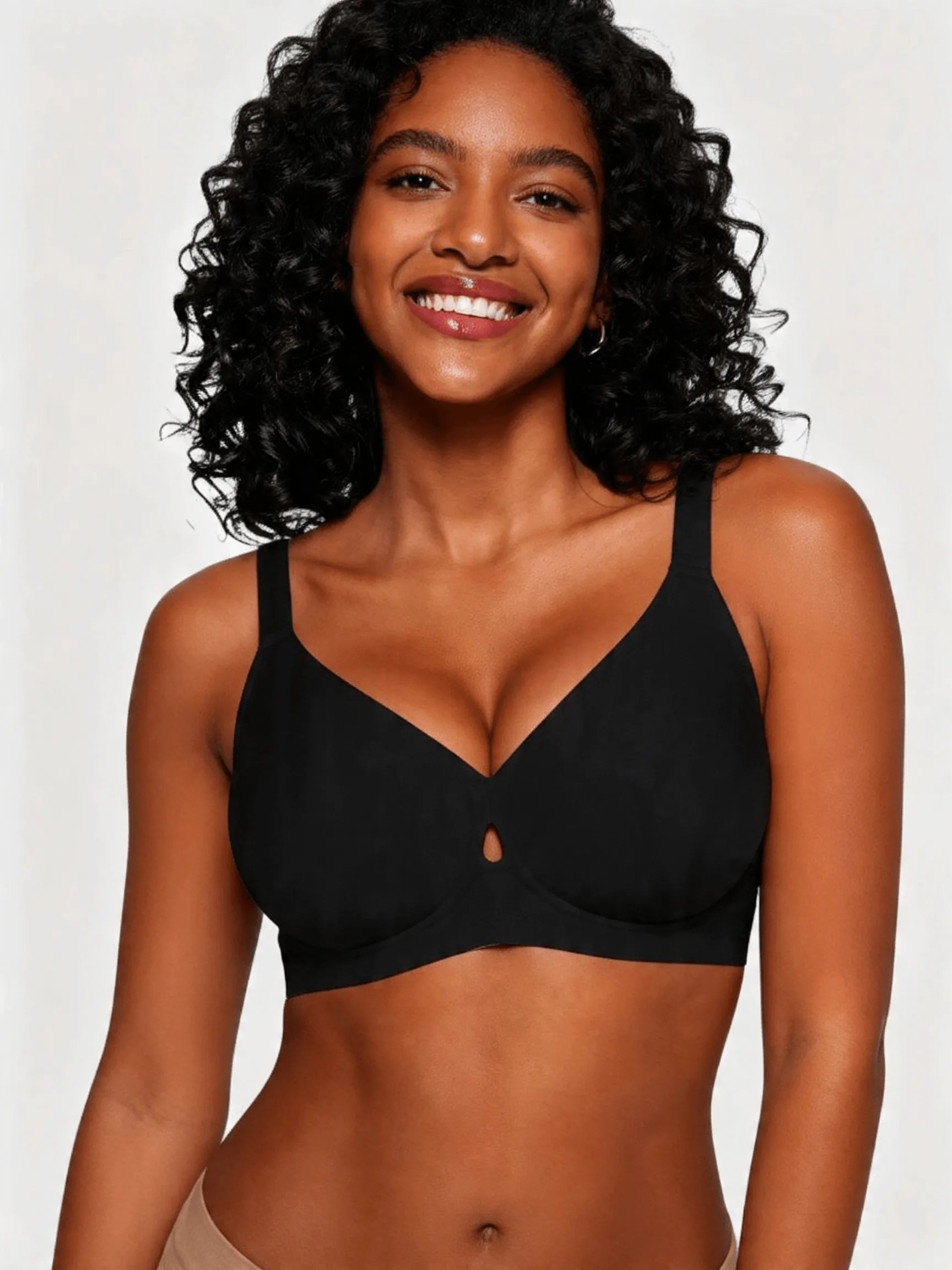 Seamless Jelly Lift Bra with Breathable Teardrop Hollow