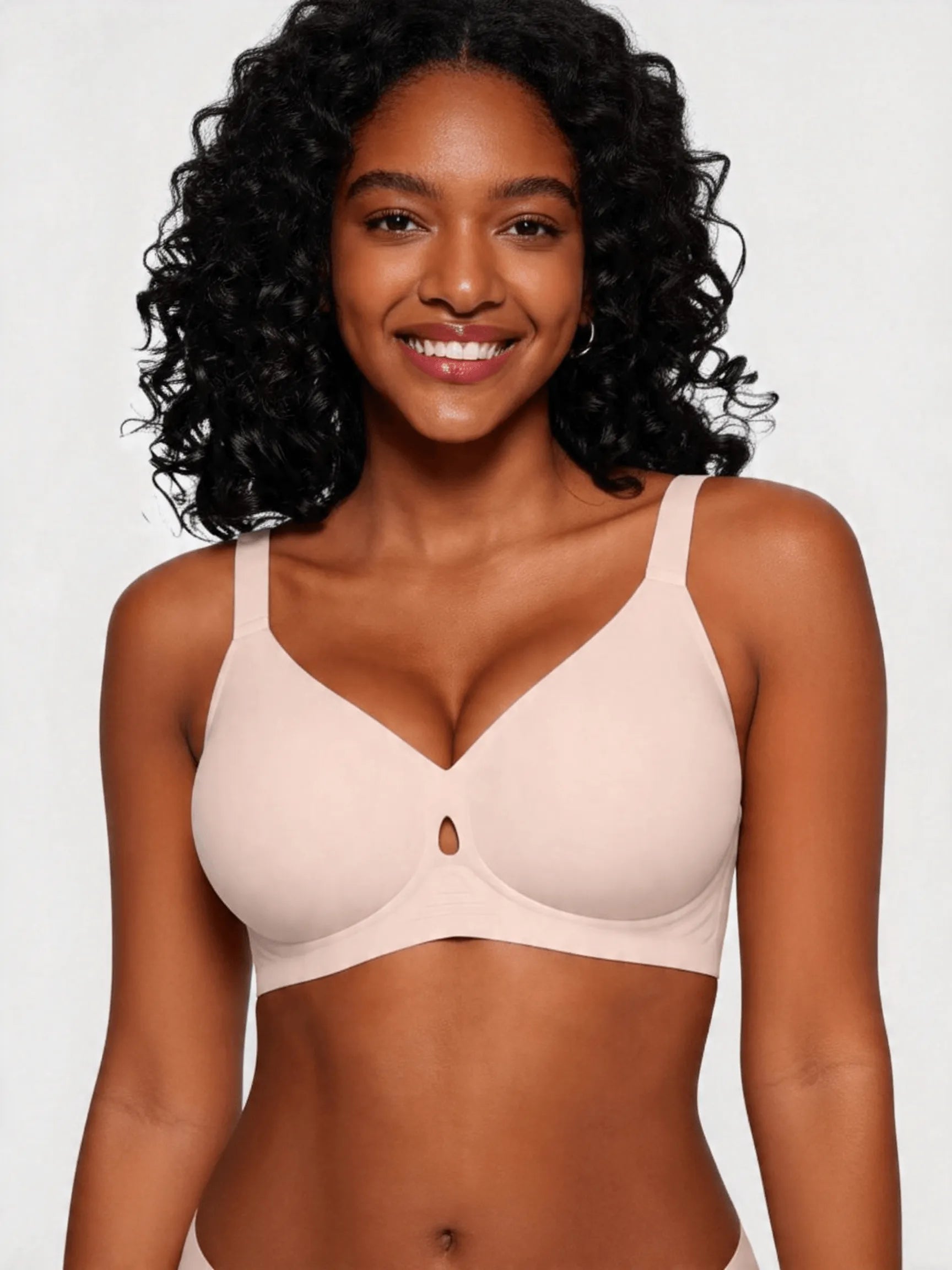 Seamless Jelly Lift Bra with Breathable Teardrop Hollow