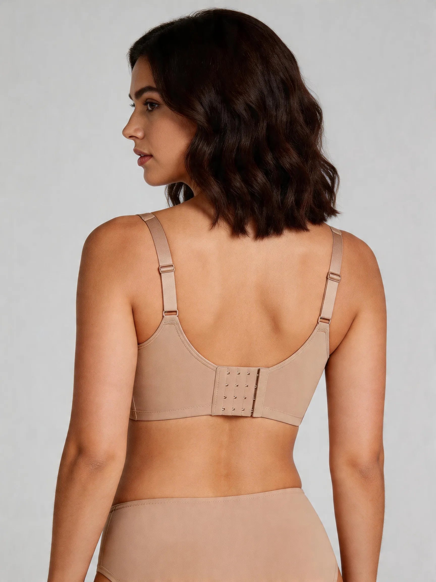 Seamless Full Coverage Minimizer Bra with Back Smoothing Support