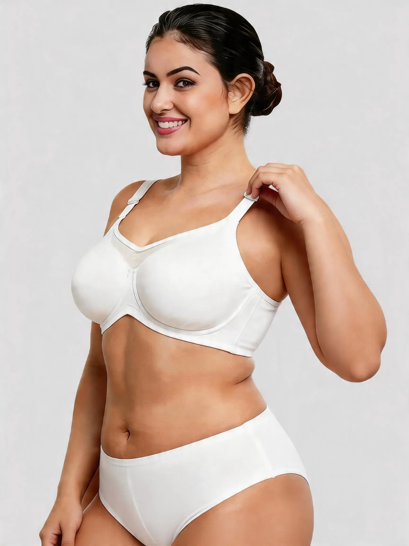 Seamless Full Coverage Minimizer Bra with Back Smoothing Support