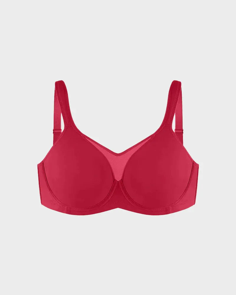 Seamless Full Coverage Minimizer Bra with Back Smoothing Support