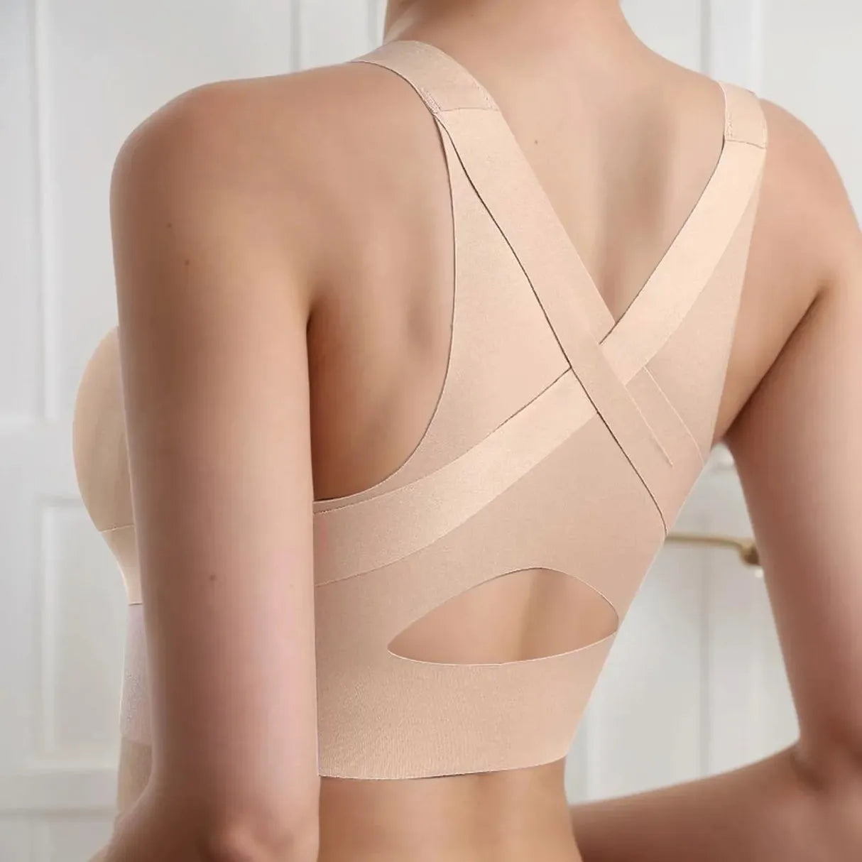 Wireless Front Closure Support Bra for Women, Full Coverage Everyday Comfort Bra outdoorfun