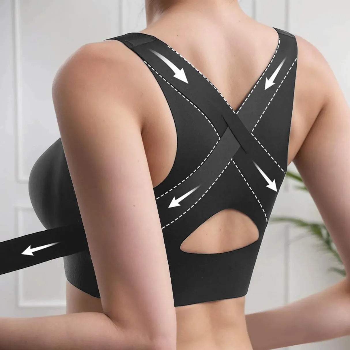Wireless Front Closure Support Bra for Women, Full Coverage Everyday Comfort Bra outdoorfun