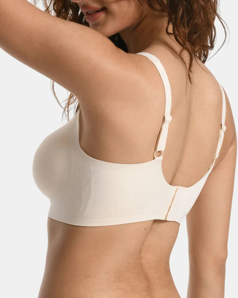 V Neck Jelly Bra with Back Clasp