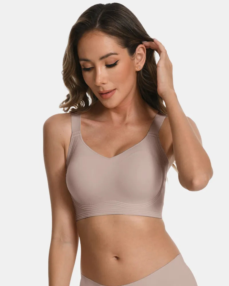 Wireless Push Up Jelly Bra Full Coverage No Underwear Seamless
