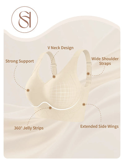 Plus Size Back Fat Smoothing T-Shirt Bra