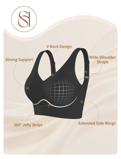 Plus Size Back Fat Smoothing T-Shirt Bra