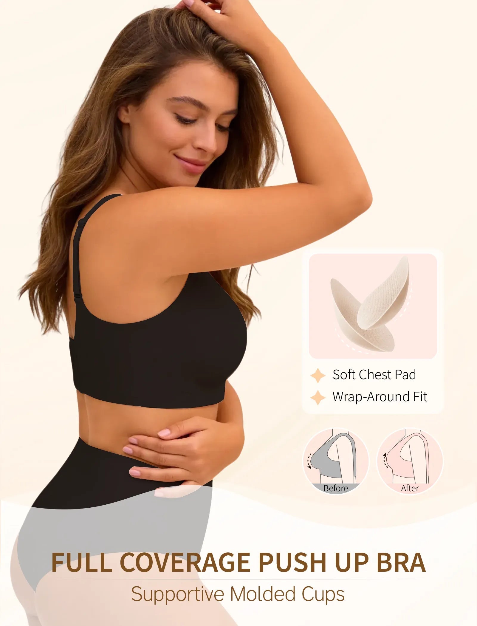 Plus Size  Seamless Wireless Bra