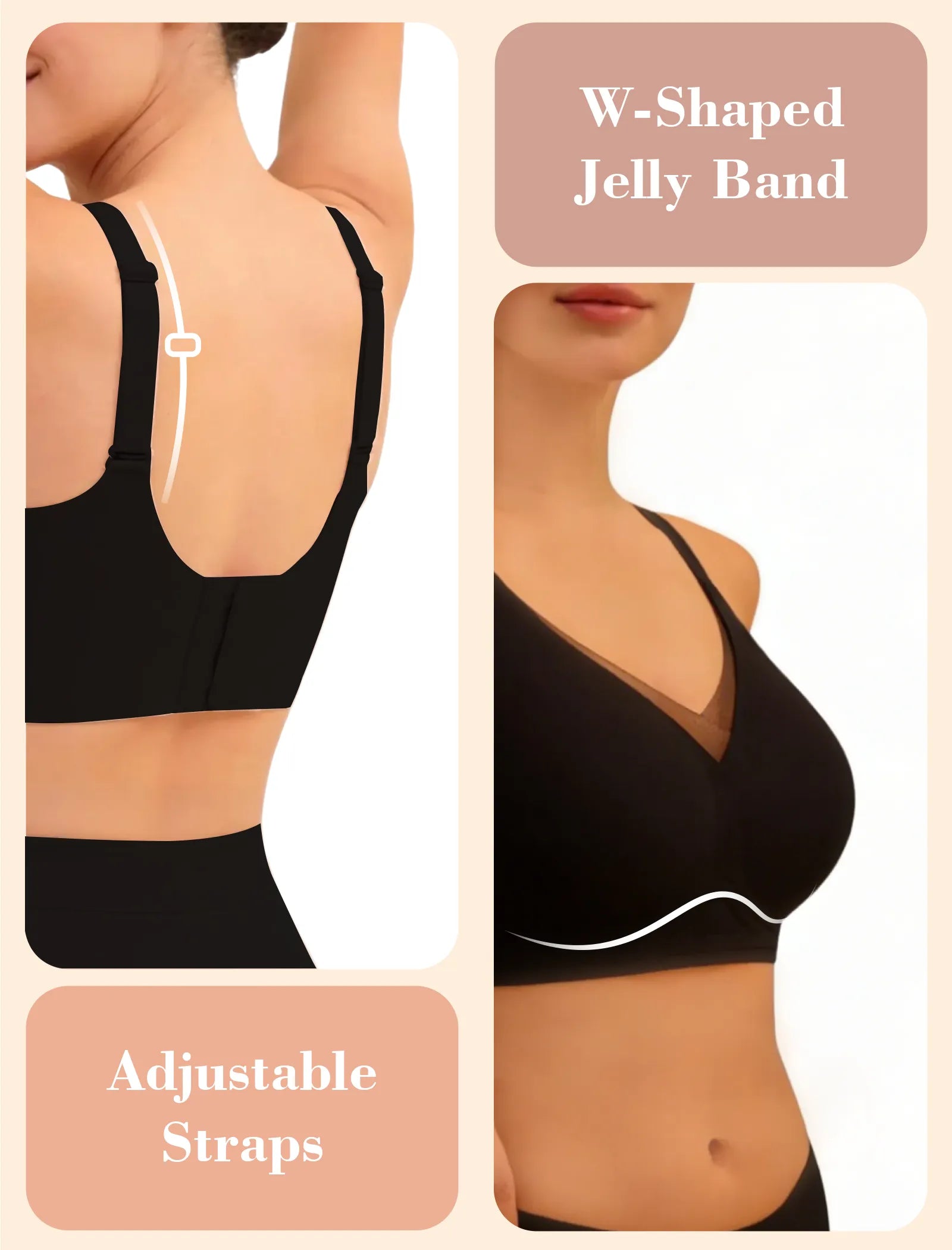 Plus Size  Seamless Wireless Bra