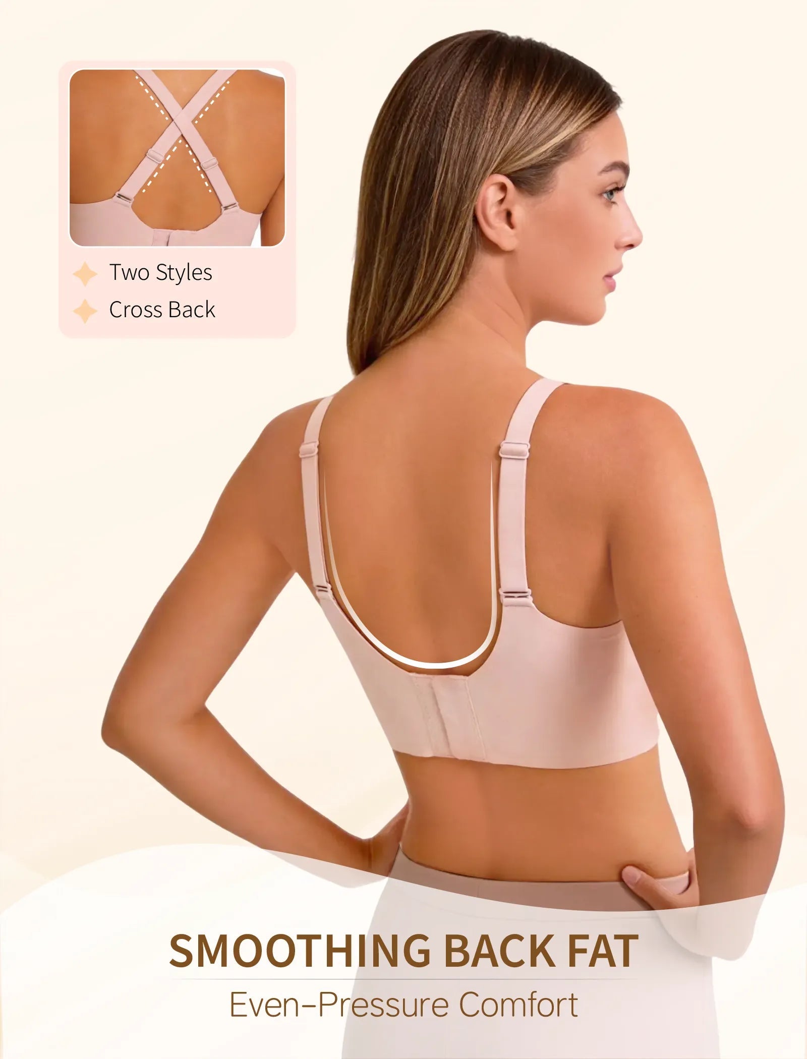Plus Size  Seamless Wireless Bra