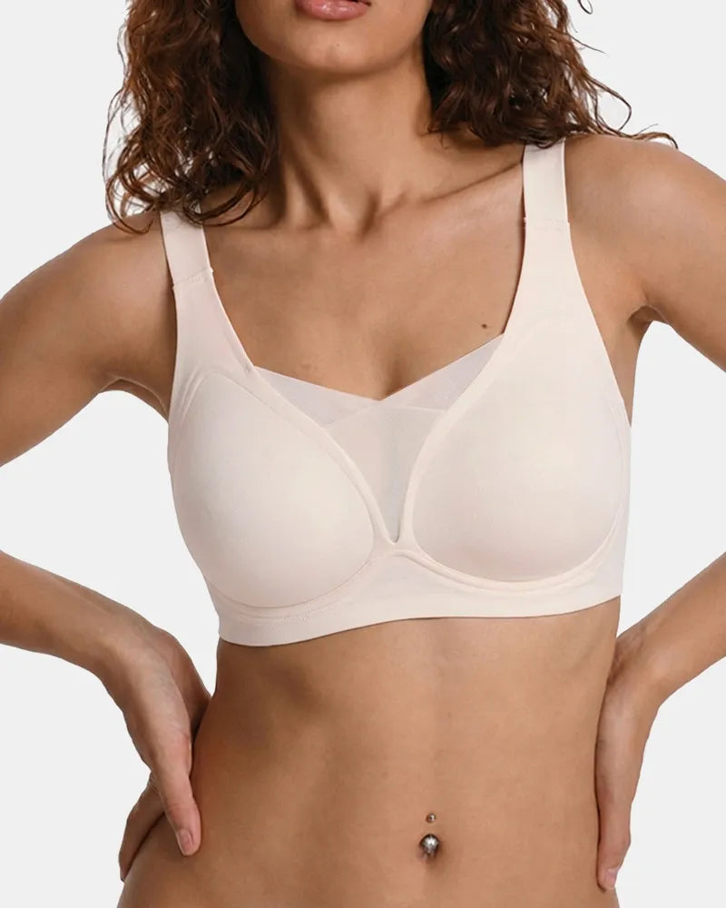 Plus Size V Neck Wireless Bra
