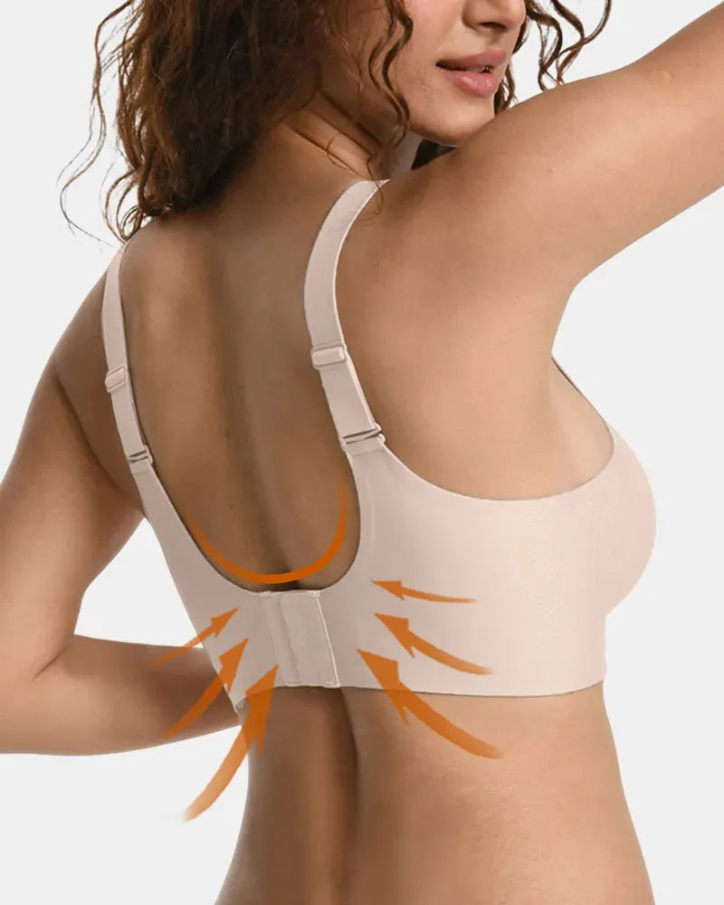 Plus Size V Neck Wireless Bra