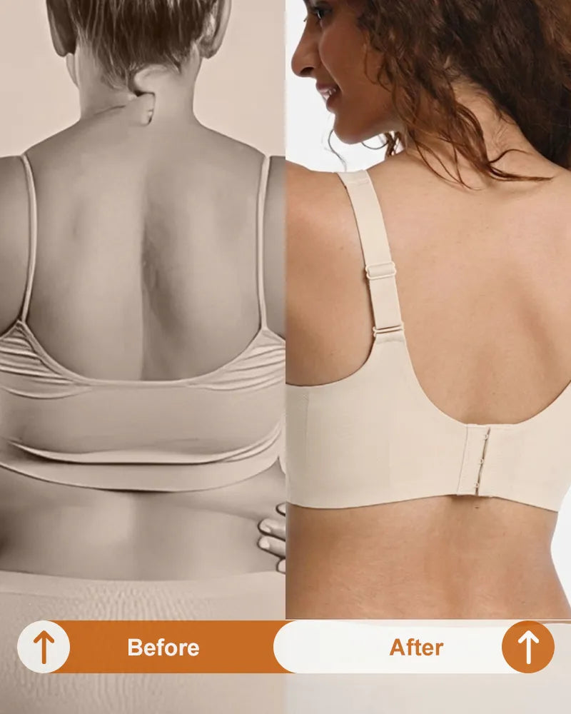 Plus Size V Neck Wireless Bra
