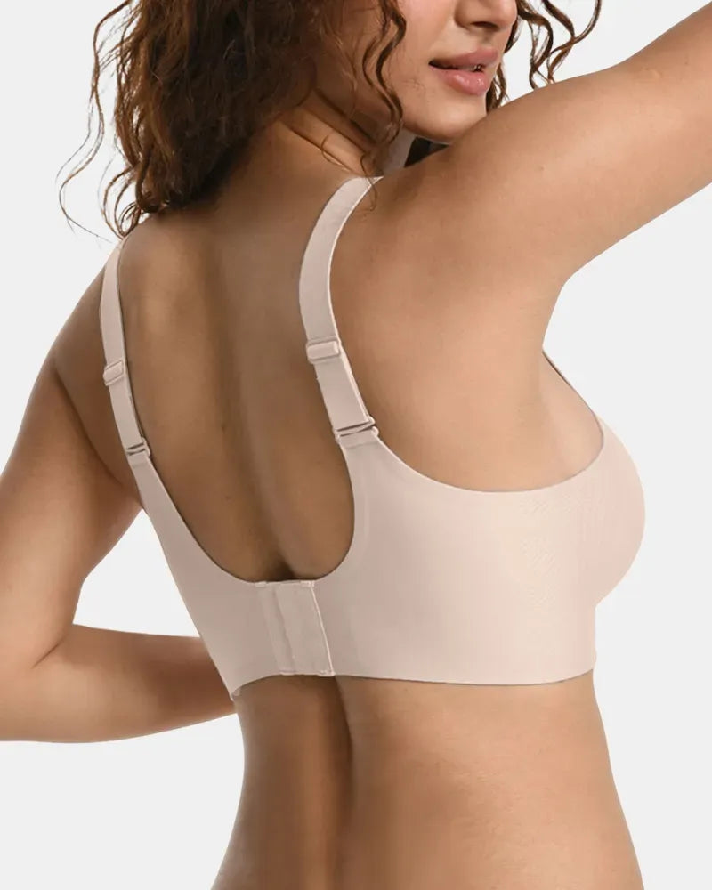 Plus Size V Neck Wireless Bra