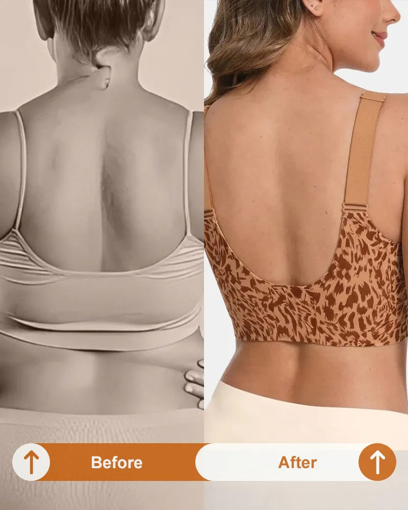 Leopard Print Wireless Support Bra