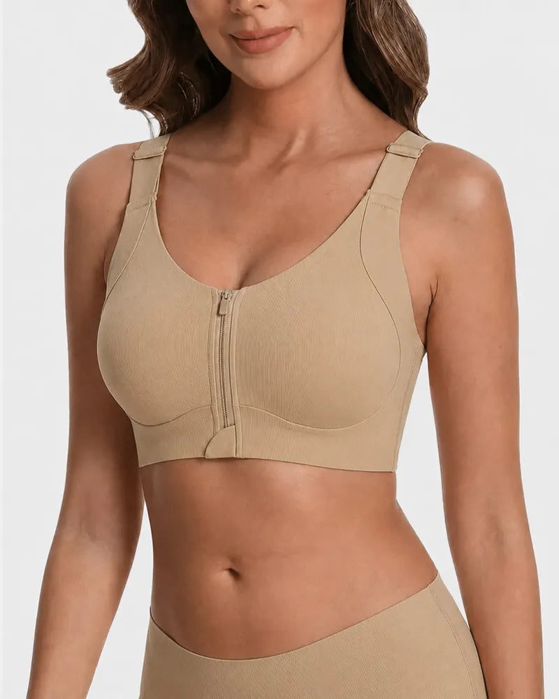 Wireless Front Zipper Bra