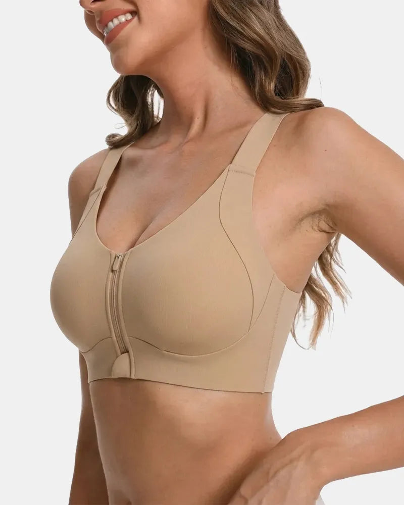 Wireless Front Zipper Bra