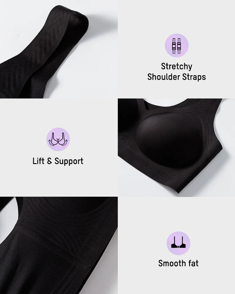 Wire-Free Lifting Antibacterial Jelly Wireless T-Shirt Bra